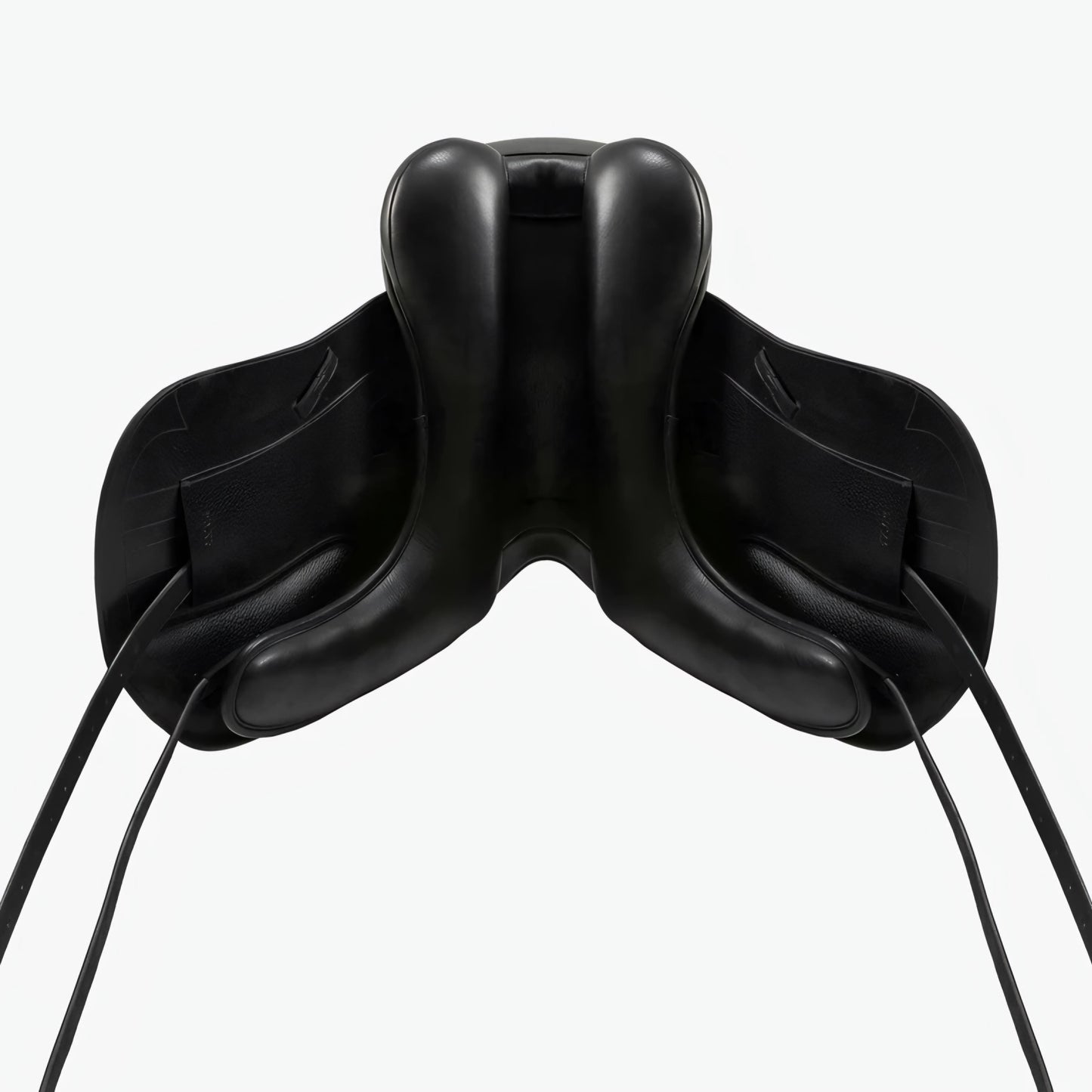 Premium Black Dressage Saddle - Oiled Leather, Soft Cow Seat, Knee Rolls & Padded Panels